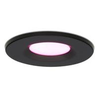 Venezia Smart inbouwspot - IP65 waterdicht - 6 Watt 450 lumen - Wifi + Bluetooth - RGBWW - Google Home, Amazon Alexa en Siri - Zwart - Badkamer, binnen en buiten - thumbnail