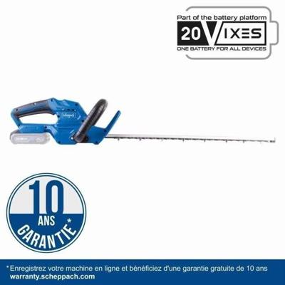 SCHEPPACH C-HT570-X draadloze heggenschaar - SET - 51 cm - 20V 2.0 Ah IXES accu + lader