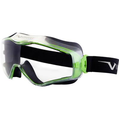 Univet 6X3 6X3-00-00 Ruimzichtbril Met anti-condens coating, Incl. UV-bescherming Zwart, Groen EN 166, EN 170, EN 172 DIN 166, DIN 170, DIN 172