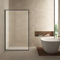 Wiesbaden Inloopdouche 120x200 cm - Nano Coating Helder Glas Mat Zwart - thumbnail