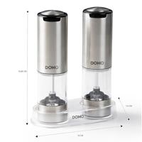 DOMO WIEDERAUFLADBARE PFEFFER- UND SALZMÜHLE Peper- en zoutmolen 1 stuk(s) - thumbnail