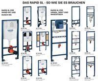 GROHE Rapid SL WC element voor voorwand of systeemwandmontage incl. wandbevestiging 113cm voor smalle kleine ruimtes inbouwdiepte 95mm 38994000 - thumbnail