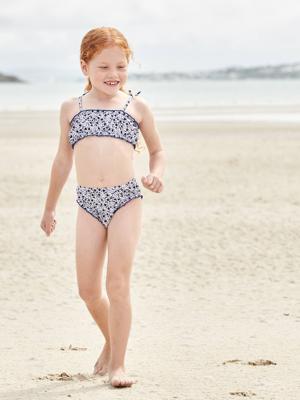 Gebloemde bikini voor meisjes blauw Gebloemde bikini voor meisjes blauw