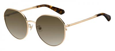 Kate Spade zonnebril Carlita dames goud met bruine lens