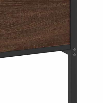 Bedframe zonder matras bewerkt hout bruin eikenkleur 150x200 cm