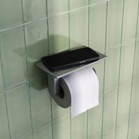 Toiletrolhouder Brauer Brushed Edition Met Planchet RVS Geborsteld PVD Brauer - thumbnail