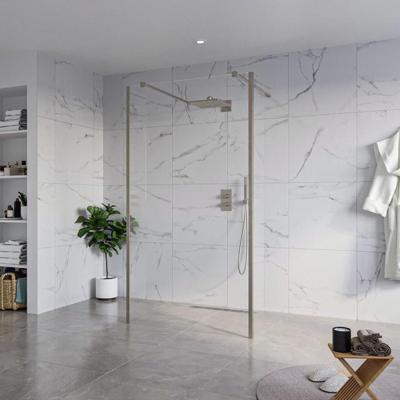 Fortifura Galeria Vrijstaande Inloopdouche - 110x200cm - Helder - antikalk - 8mm veiligheidsglas - 2 zijwanden 40cm - wandsteunen en hoekprofielen - Geborsteld Gunmetal PVD SW927771 2x/SW915250/SW797911 2x/SW798732 2x Fortifura Galeria Vrijstaande Inloopdouche - 110x200cm - Helder - antikalk - 8mm veiligheidsglas - 2 zijwanden 40cm - wandsteunen en hoekprofielen - Geborsteld Gunmetal PVD SW927771 2x/SW915250/SW797911 2x/SW798732 2x