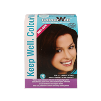 Colourwell 100% Natuurlijke haarkleur donker kastanje bruin 100 Gram - thumbnail