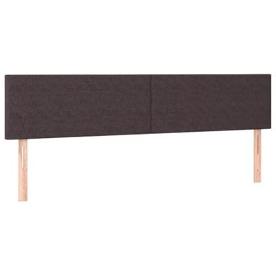 Ottoman bed met matrassen 180x200cm stof donkerbruin