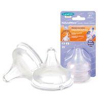 Lansinoh Natural Wave Speen Medium 2 Stuks - thumbnail