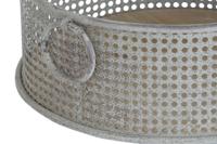 Mandenset DKD Home Decor 43 x 42 x 17 cm Metaal Aluminium Vintage - thumbnail