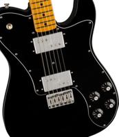 Fender American Vintage II 1975 Telecaster Deluxe Black MN elektrische gitaar met koffer - thumbnail