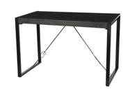 Livingfurn Bartafel 'Norris' Mangohout en staal, 140 x 80cm - thumbnail