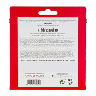 Textiel viltstift Bruynzeel 8 stuks Textiel viltstift Bruynzeel 8 stuks
