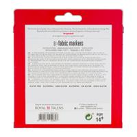 Bruynzeel - textielstiften heldere kleuren junior 8 stuks - thumbnail