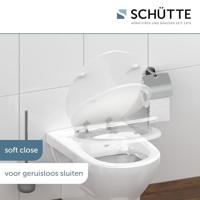 Schutte MDF WC-bril SPIRIT WHITE met soft-close | wit mat
 80101 - thumbnail