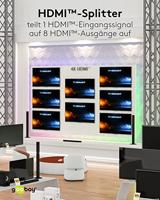 goobay HDMI Splitter 1 to 8 4K - thumbnail