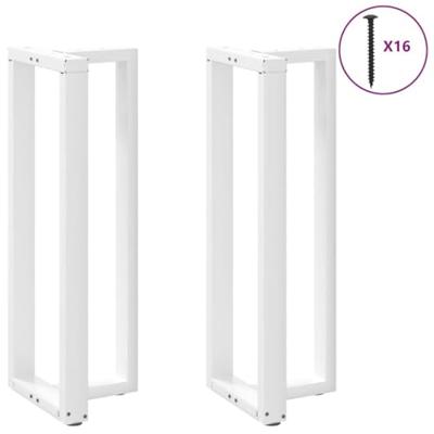Bartafelpoten 2 st T-vormig 40x35x(110-111) cm staal wit - thumbnail
