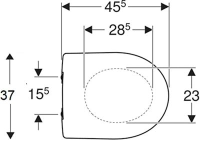 Geberit Renova closetzitting met deksel met softclose met quickrelease wit 500.836.01.1