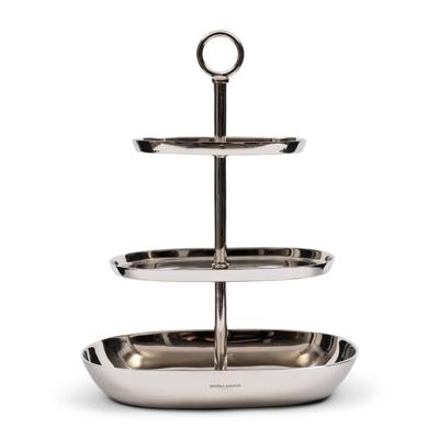 Rivièra Maison Etagère 'Bexley' 49cm hoog, kleur Zilver Rivièra Maison Etagère 'Bexley' 49cm hoog, kleur Zilver