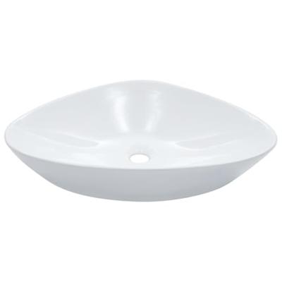 VidaXL Wastafel 58,5x39x14 cm keramiek wit