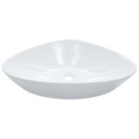 VidaXL Wastafel 58,5x39x14 cm keramiek wit - thumbnail