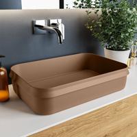 MONDIAZ ARVO Waskom solid surface 55cm kleur Rust / Rust - thumbnail