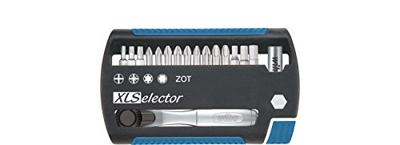 Wiha Bitset XLSelector Standard 25 mm assorti 18-delig met bitratel 1/4" C6,3 - 36951 - 36951