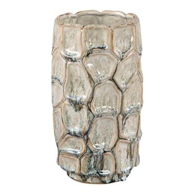 PTMD Bloempot Madge - 13x13x25 cm - Keramiek - Creme