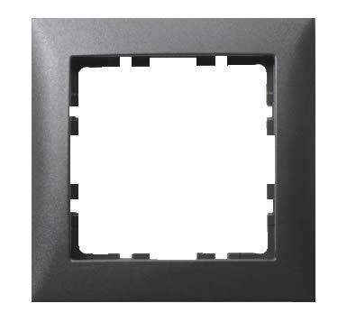 Berker S1 afdekraam 1-voudig antraciet mat 10103272