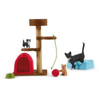 Schleich farm world speeltijd voor schattige katten en poezen 42501 - thumbnail