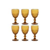 Set van bekers Home ESPRIT Amber Kristal 325 ml (6 Stuks) - thumbnail