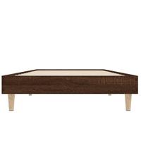 Bedframe zonder matras bewerkt hout bruin eikenkleur 75x190 cm - thumbnail