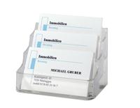 Sigel SI-VA130 Visitekaartjeshouder Transparant 94x56mm Met 3 Vakken - thumbnail