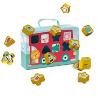 SES tiny talents - vormenstoof koffer bus met 12 vormen - thumbnail