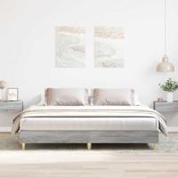 Bedframe zonder matras 200x200 cm spaanplaat grijs sonoma - thumbnail