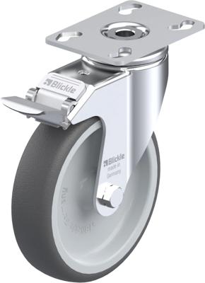 Blickle LKPA-PATH 126G-FI Zwenkwiel met rem Wieldiameter: 125 mm Draagvermogen (max.): 120 kg 1 stuk(s)