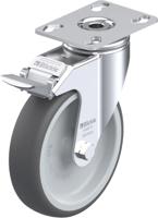 Blickle LKPA-PATH 126G-FI Zwenkwiel met rem Wieldiameter: 125 mm Draagvermogen (max.): 120 kg 1 stuk(s) - thumbnail