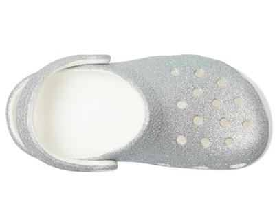 Baby Crocs Classic Iridescent Glitte wit