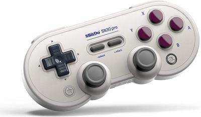 8BitDo sn30 pro gamepad (lichtgrijs, bluetooth, usb, pc, nintendo switch / switch 2)