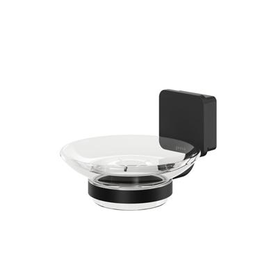 Zeephouder Geesa Topaz Glas Met Muurbeugel Mat Zwart Geesa Zeephouder Geesa Topaz Glas Met Muurbeugel Mat Zwart Geesa