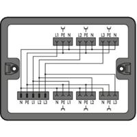 WAGO 899-631/105-000 Verdeeldoos 899 25 A Zwart 1 stuk(s) - thumbnail