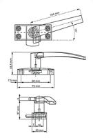 DX Raamsluiting links standaard - mat zwart - thumbnail