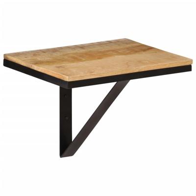 Wandschap 40x30x32 cm massief mangohout en ijzer