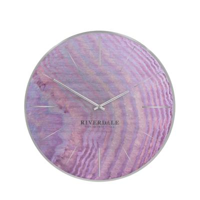 Riverdale Wandklok Brixton pink oil 30cm Riverdale Wandklok Brixton pink oil 30cm