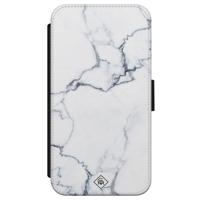 iPhone X/XS flipcase - Marmer grijs - thumbnail