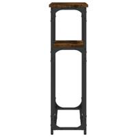 Wandtafel 90x22,5x75 cm bewerkt hout gerookt eikenkleurig - thumbnail