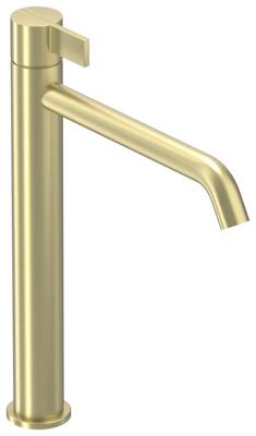 Wastafelkraan IVY Pact Model L Coldstart Geborsteld Mat Goud PVD IVY