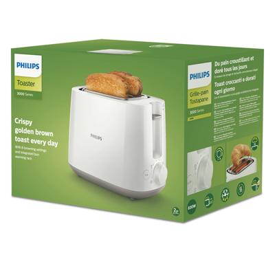 Philips Daily Collection Broodrooster met geïntegreerde opzethouder met 8 instellingen