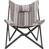 Express Aztec vlinderstoel zwart en wit 70x82x98 cm - thumbnail
